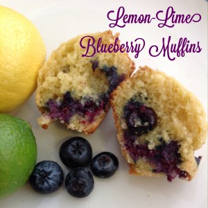 Lemon Lime Blueberry Muffins